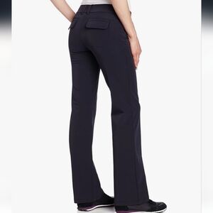 Lole Black Travel Pants Mid Rise Stretchy Zippered Pockets Size 4 Office Wear